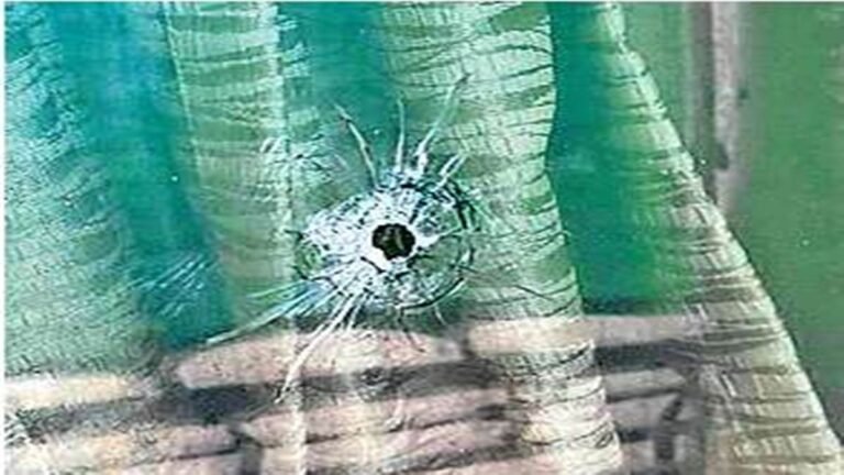 नकाबपोश बदमाशों ने थाने के पास होटल पर चलाई गोली, फैली दहशत