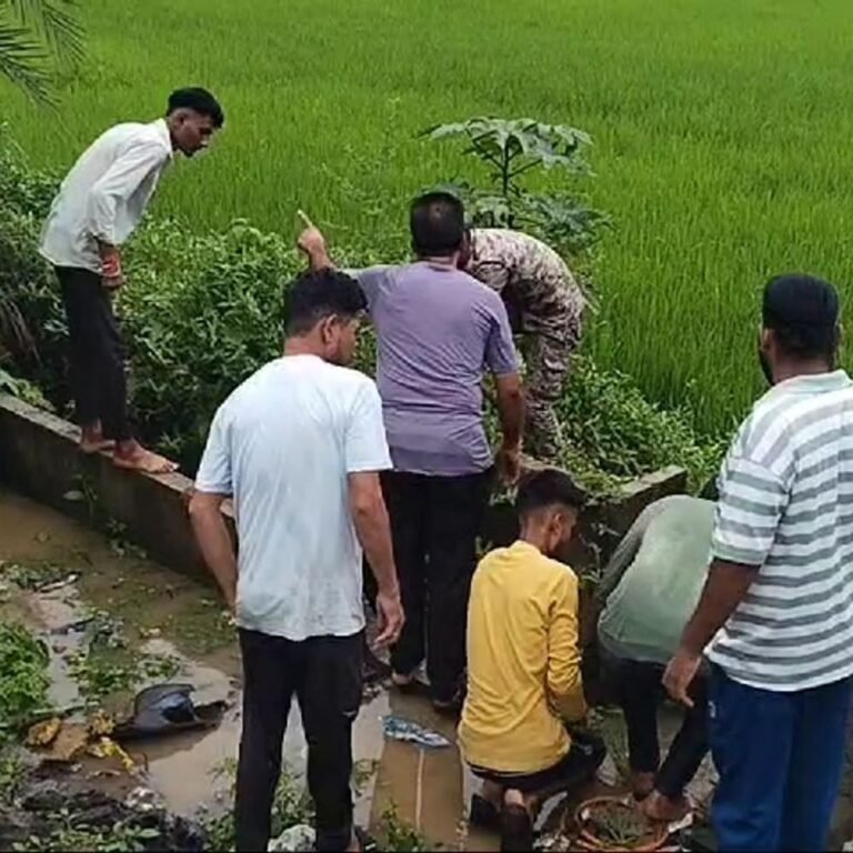 भाजपा नेता के नाती की नाली में बहने से मौत:​​​​​​​कांकेर में घर के बाहर खेलते समय गिरा; 900 मीटर दूर खेत में मिला शव