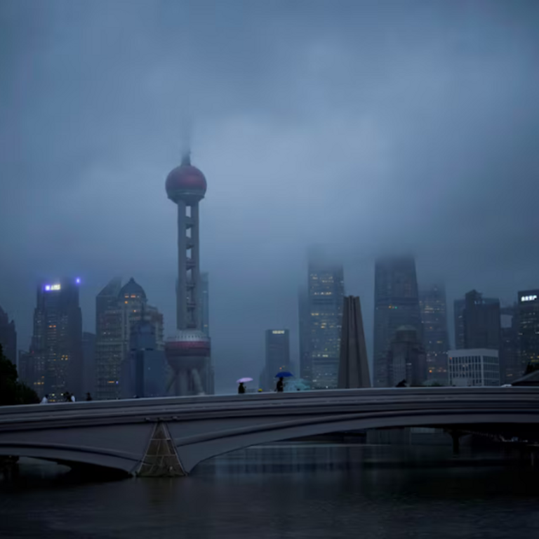 चीन के शंघाई में शक्तिशाली तूफान बेबिनका का खतरा:75 साल में सबसे ताकतवर, सैकड़ों उड़ानें रद्द; चीन में 15 दिन में दूसरा तूफान