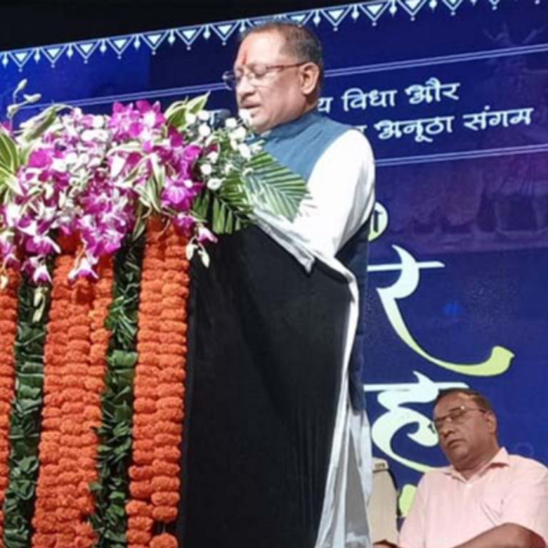 रायगढ़ में सीएम ने की संगीत महाविद्यालय की घोषणा:चक्रधर समारोह का शुभारंभ; पद्मश्री हेमा मालिनी ने दी राधा रासबिहारी नृत्य नाटिका की प्रस्तुति