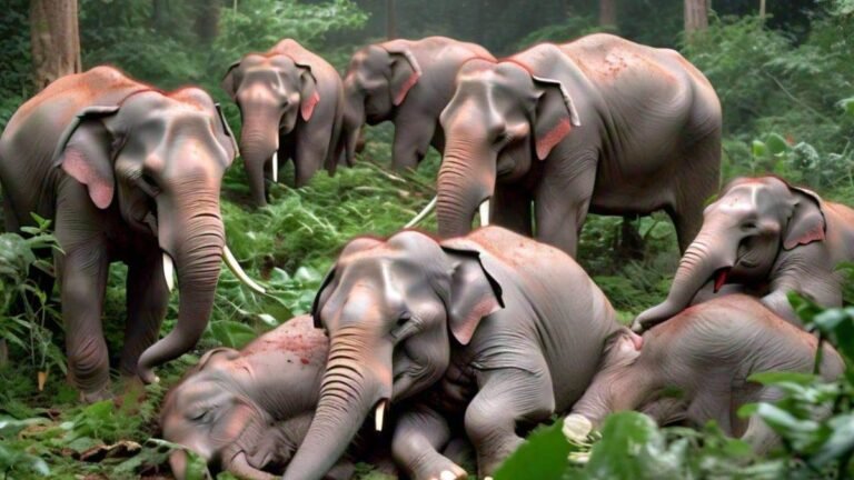 बांधवगढ़ में चार जंगली हाथियों की दर्दनाक मौत, 9 अभी भी बीमार