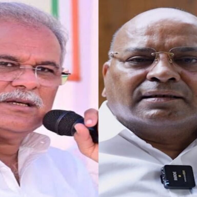 बघेल से बोले अजय चंद्राकर- मर्दों जैसी राजनीति करें:पूर्व CM को दी अपना टेस्ट करवाने की सलाह; ‘मनपसंद’ शराब ऐप पर सोशल-मीडिया ‘वार’