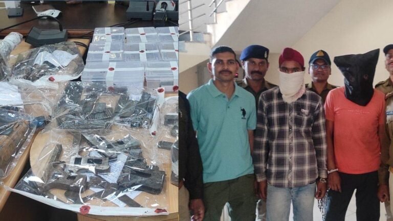 बुरहानपुर में स्कूल के पास मिली अवैध हथियार बनाने की फैक्ट्री, पुलिस ने छह पिस्टल सहित 14 हथियार किए बरामद