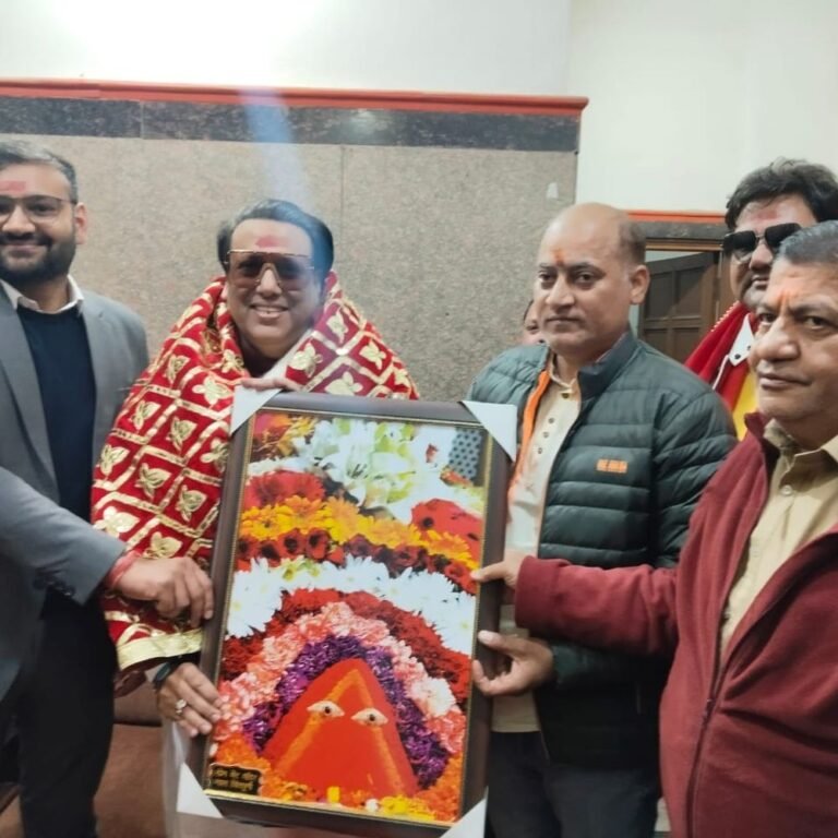 ऊना पहुंचे बॉलीवुड सुपरस्टार गोविंदा:माता श्री चिंतपूर्णी के दर्शन किए, SDM ने चुनरी भेंट की