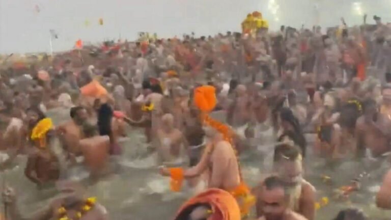 Basant Panchami Amrit Snan: वसंत पंचमी पर प्रयागराज महाकुंभ में अमृत स्नान जारी, देखिए फोटो-वीडियो, व्यवस्था से खुश हुआ संत समाज