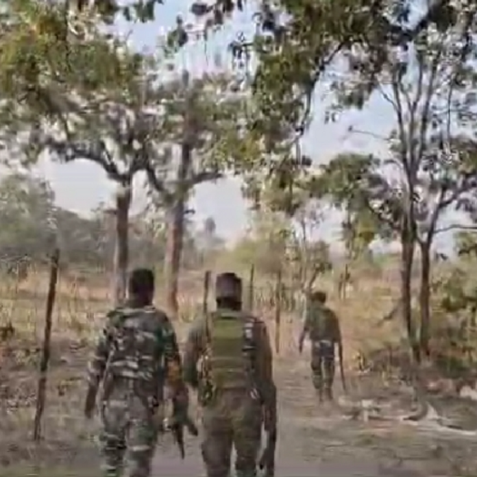 छत्तीसगढ़ में मुठभेड़, 12 नक्सलियों के मारे जाने की खबर:बीजापुर के नेशनल पार्क एरिया में फोर्स-माओवादी आमने-सामने, दोनों तरफ से फायरिंग