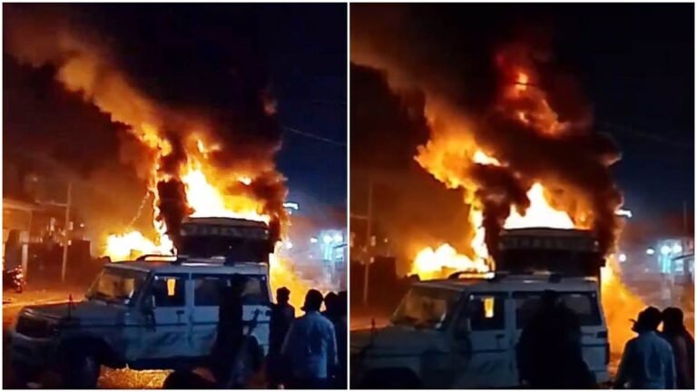 MP के सिंगरौली में बवाल, दो युवकों की मौत पर भड़के ग्रामीण, चार बस और दो ट्रक फूंके