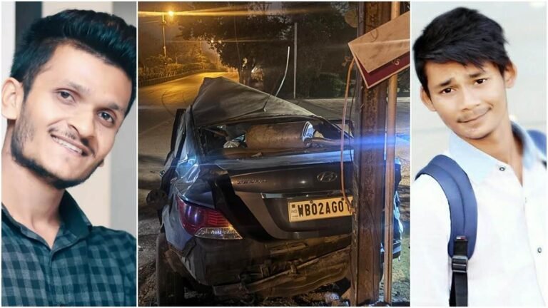 Accident in Raipur: रायपुर में बिजली के खंभे से टकराई तेज रफ्तार कार, दो युवकों की मौत