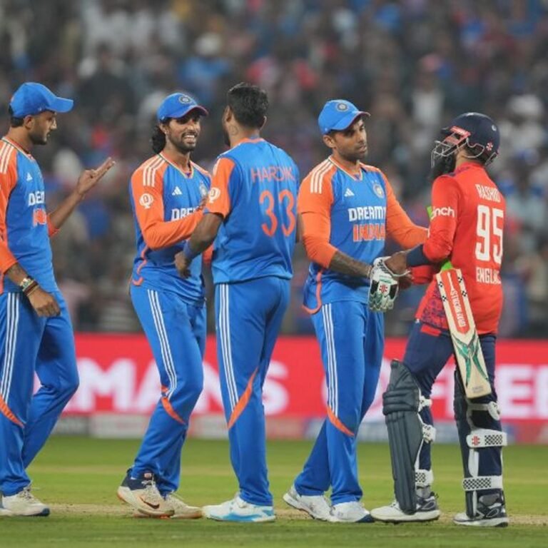 भारत ने इंग्लैंड से लगातार 5वीं टी-20 सीरीज जीती:हार्दिक-दुबे ने फिफ्टी लगाई; हर्षित और स्पिनर्स ने मिलकर 9 विकेट लिए