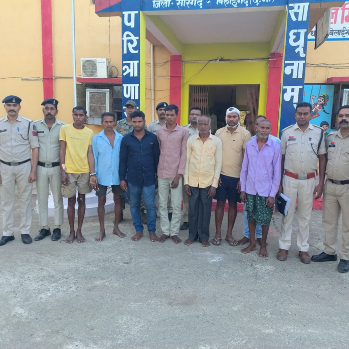 बिलाईगढ़ में खूनी संघर्ष में 8 आरोपी गिरफ्तार:पंचायत चुनाव दो गुटों के बीच हिंसक झड़प में हुई थी एक की मौत, कई घायल