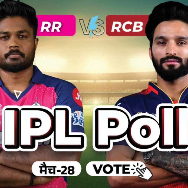 राजस्थान-बेंगलुरु मैच आज:कौन जीतेगा? पहली पारी में कितने रन बनेंगे? अपना प्रिडिक्शन दीजिए