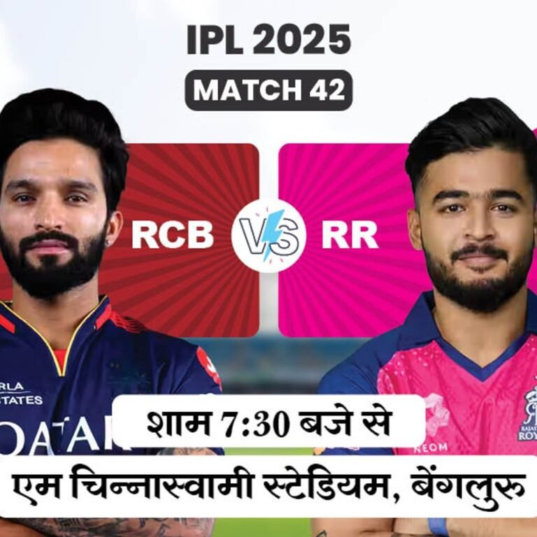 सैमसन की जगह रियान पराग करेंगे राजस्थान की कप्तानी:आज RCB vs RR; बेंगलुरु में RR का पलड़ा भारी, 4 मैच जीते