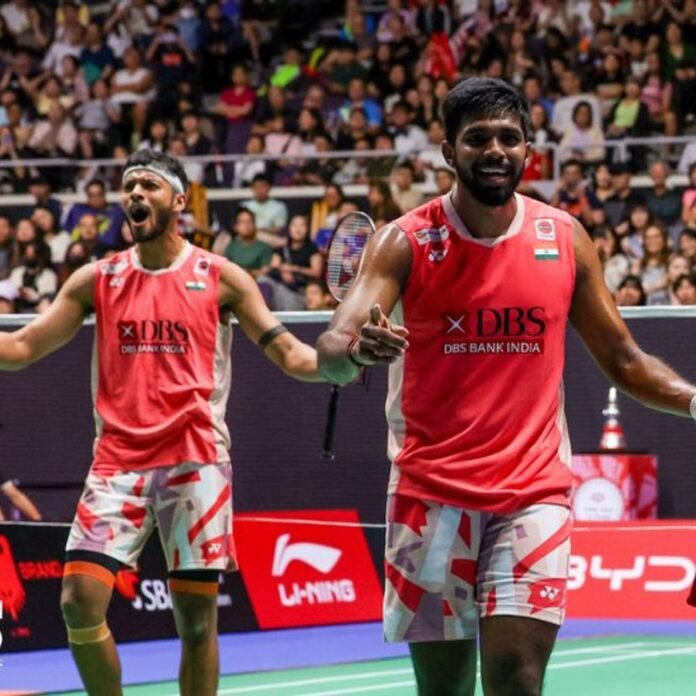 सात्विक-चिराग सिंगापुर ओपन बैडमिंटन के सेमीफाइनल में:वर्ल्ड नंबर-1 जोड़ी को 39 मिनट में हराया; कल सोह-चिया से मुकाबला होगा