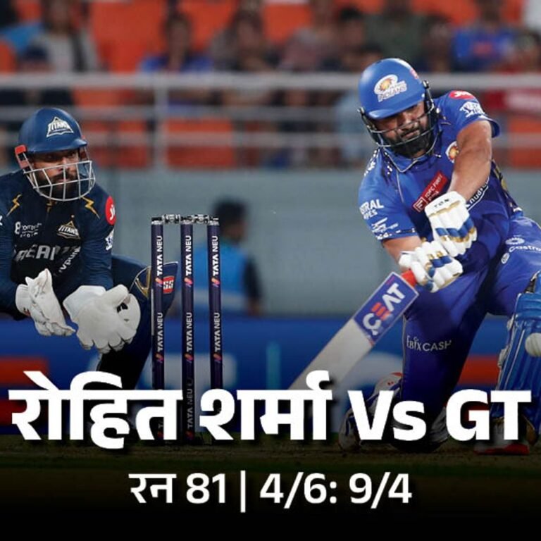 रोहित IPL में 300 सिक्स लगाने वाले पहले भारतीय:कोहली के बाद 7 हजार रन बनाने वाले दूसरे बैटर, कुसल मेंडिस हिट विकेट हुए; मोमेंट्स-रिकॉर्ड्स