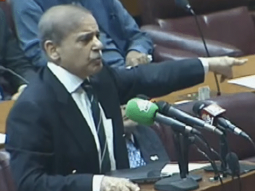 ऑपरेशन सिंदूर के बाद पाकिस्तानी PM बोले- बदला लेंगे:संसद में दावा- भारत के 5 फाइटर जेट मार गिराए, इनमें 3 राफेल