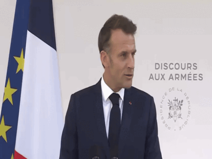 मैक्रों बोले- रूस यूरोप की आजादी के लिए खतरा:आजादी के लिए डर पैदा करना जरूरी, और इसके लिए ताकतवर होना जरूरी