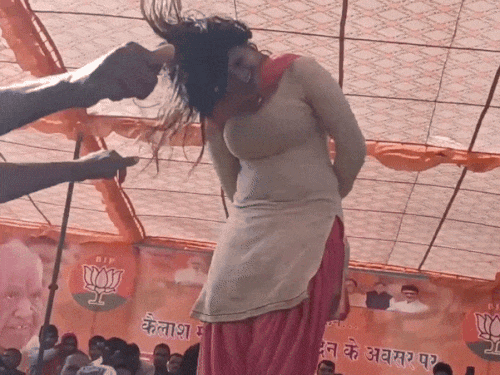 हरियाणवी डांसर के पति ने VIDEO जारी किया:बोला- नारनौल थाने में उसने मुझे पीटा; सपना का दावा- SHO के कहने पर थप्पड़ मारे