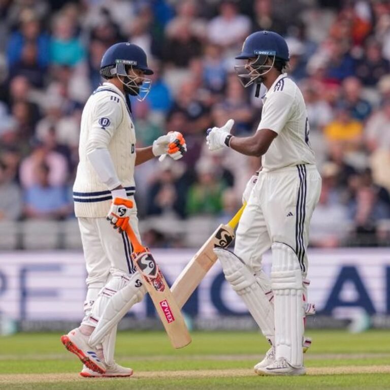 IND vs ENG मैनचेस्टर टेस्ट:भारत ने पहले दिन 4 विकेट गंवाए, यशस्वी और सुदर्शन फिफ्टी लगाकर आउट; पंत रिटायर्ड हर्ट