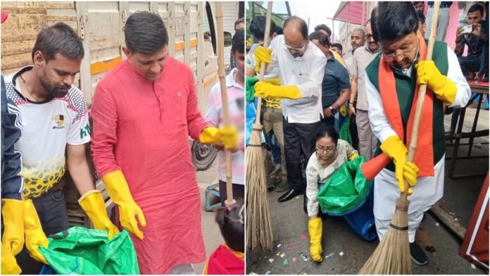 इसलिए तो स्वच्छता में सबका गुरु है इंदौर, 8 हजार सफाई कर्मचारी छुट्टी पर... नेता और जनता खुद उतरे सफाई करने
