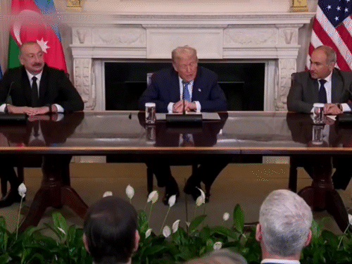 ट्रम्प ने आर्मेनिया-अजरबैजान की 37 साल पुरानी जंग खत्म कराई:विवादित जमीन पर कॉरिडोर बनाने पर सहमति, इसका नाम ट्रम्प रूट होगा