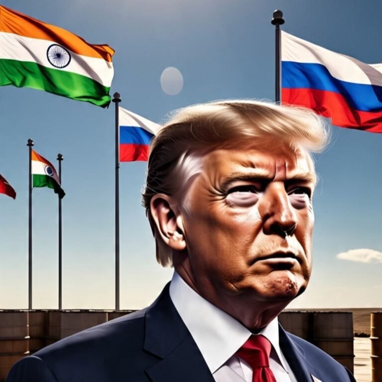 ट्रम्प भारत पर 24 घंटे में भारी टैरिफ लगाएंगे:​​​​​रूसी तेल खरीदने से दिक्कत, कहा- इससे रूस को यूक्रेन युद्ध में मदद मिल रही