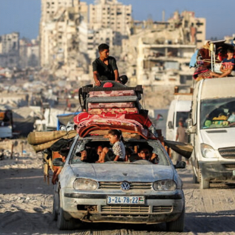 नेतन्याहू बोले- 1 लाख लोगों ने गाजा सिटी को छोड़ा:कल आसमान से पर्चे गिरवाए थे, शहर खाली करने का फरमान