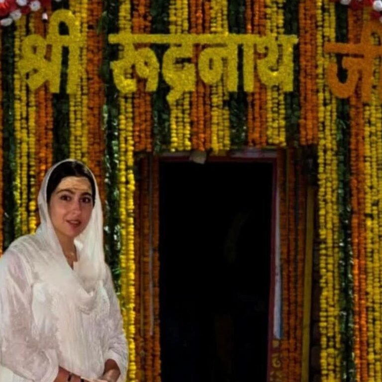 सारा अली खान के किए रुद्रनाथ बाबा के दर्शन:संकरे-पत्थरीले रास्तों से गुजरीं, 20 किलोमीटर पैदल चलीं, 17 को होंगे कपाट बंद