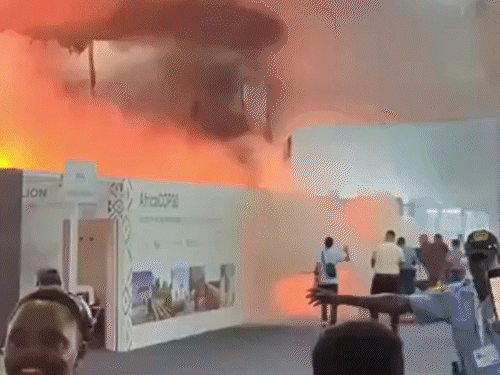 ब्राजील में COP30 क्लाइमेट समिट के हॉल में आग:13 घायल; भारत के पर्यावरण मंत्री भूपेंद्र यादव भी वहीं मौजूद थे