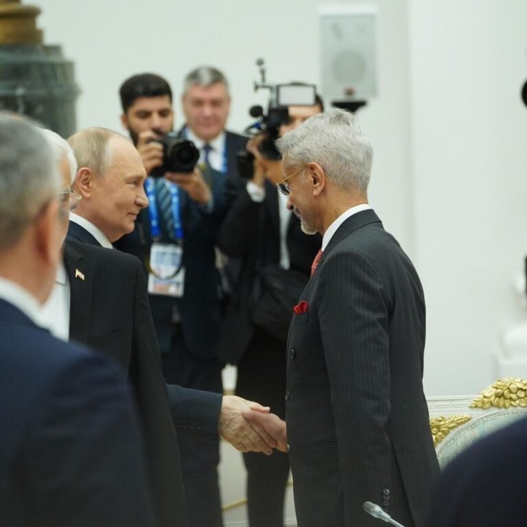 SCO बैठक, मॉस्को में पुतिन से मिले जयशंकर:भारतीय विदेश मंत्री बोले- अपने लोगों की रक्षा के लिए हर कदम उठाएंगे