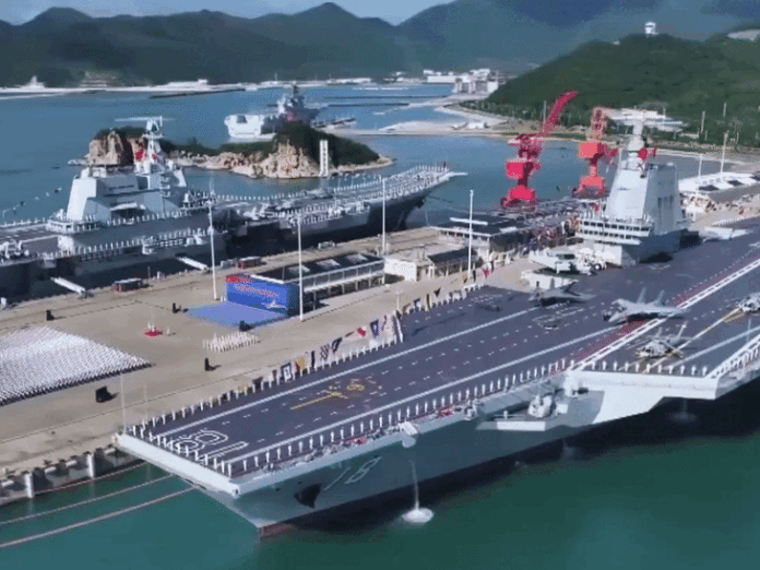 चीन का तीसरा एयरक्राफ्ट कैरियर 'फुजियान' नेवी में शामिल:हिंद महासागर से ताइवान तक बढ़ेगा चीन का दबदबा; स्टेल्थ फाइटर जेट भी तैनात होंगे