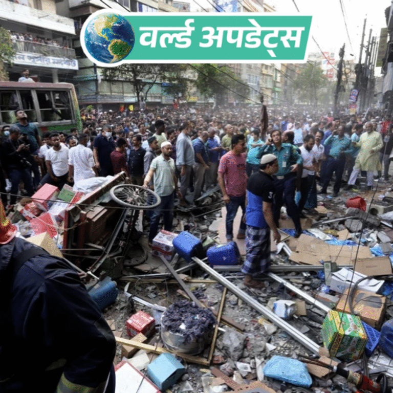 वर्ल्ड अपडेट्स:बांग्लादेश में PM यूनुस के ग्रामीण बैंक ऑफिस के बाहर बम विस्फोट, राजधानी ढाका में कई जगह धमाके