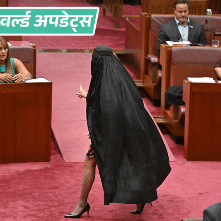 वर्ल्ड अपडेट्स:ऑस्ट्रेलियाई संसद में बुर्का पहनकर घुसी सांसद, कहा- इस पर बैन लगे नहीं तो रोज पहनकर आउंगी