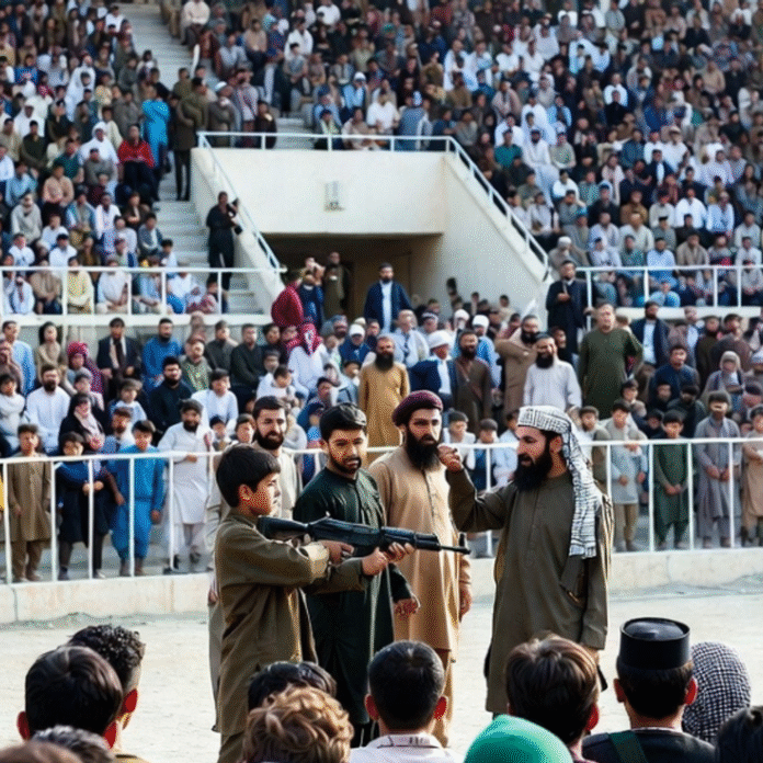 अफगानिस्तान- 13 साल के बच्चे से दिलवाई मौत की सजा:भरे स्टेडियम में गोली मारी, दोषी ने बच्चे के 13 परिजन की जान ली थी