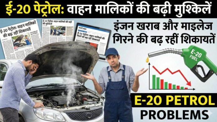 ई-20 पेट्रोल से वाहन मालिकों की बढ़ी मुश्किलें... इंजन खराब और माइलेज गिरने की बढ़ रहीं शिकायतें
