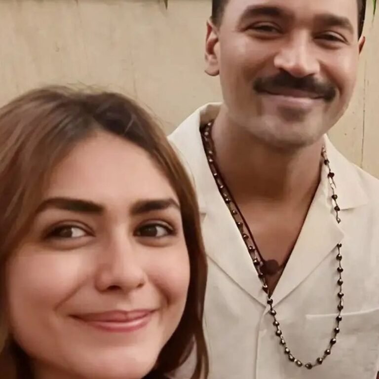 मृणाल ठाकुर-धनुष की शादी की खबरें फर्जी:एक्टर के करीबी दोस्त बोले- धनुष दूसरी शादी नहीं करेगा, बेटों के लिए सौतेली मां नहीं लाना चाहता