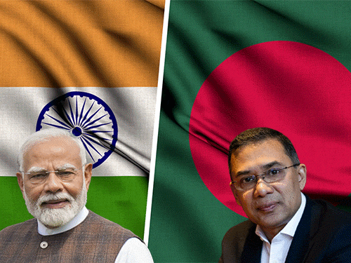 मोदी को बांग्लादेश से तारिक रहमान के शपथ-समारोह का न्योता:इसी दिन फ्रांस के राष्ट्रपति से मुंबई में मीटिंग: ढाका जाने की संभावना कम