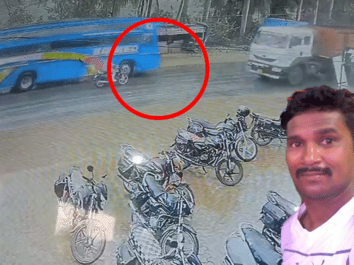 ओवरटेक कर रहे कांस्टेबल को बस ने कुचला,पसलियां-टूटने से मौत...VIDEO:पहिया सीने से गुजरा, बालोद में वारंट लेकर जा रहे थे, पिता कलेक्ट्रेट में प्यून