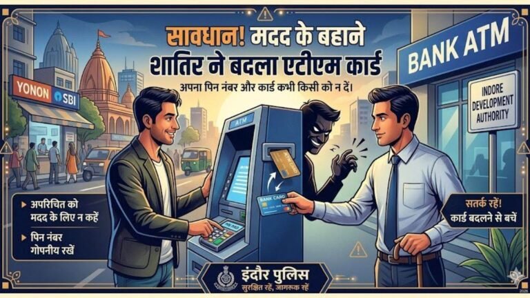 जबलपुर में मदद के बहाने शातिर ने बदला एटीएम कार्ड, मेंस पार्लर संचालक के खाते से उड़ाए 59 हजार