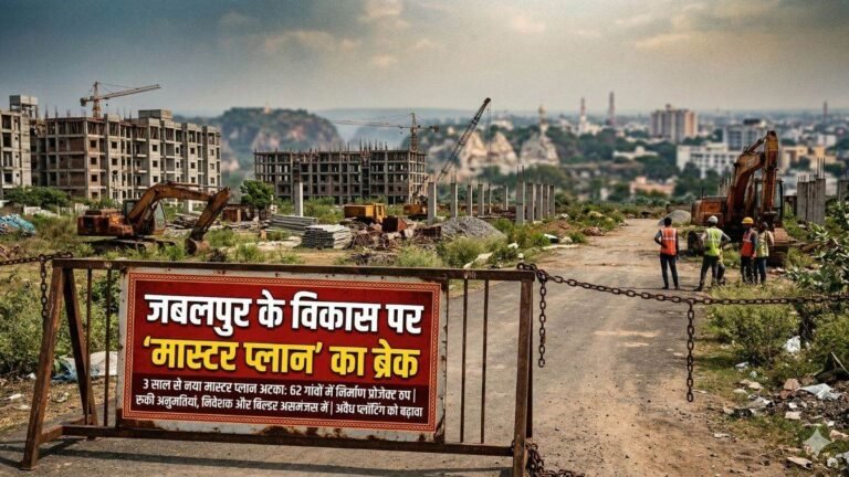 जबलपुर के विकास पर ‘मास्टर प्लान’ का ब्रेक, 3 साल से अटकी फाइलें, 62 गांवों में कई प्रोजेक्ट अटके