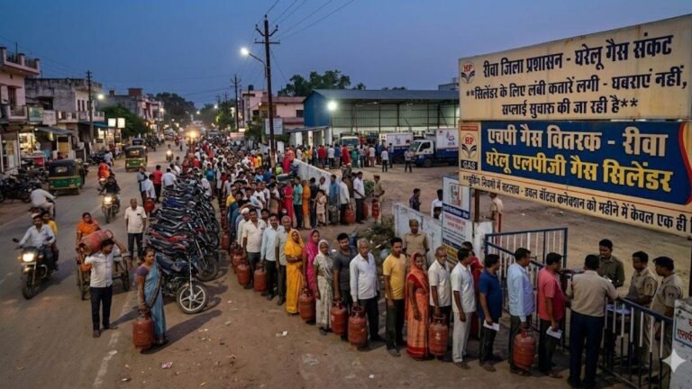 Rewa में सिलेंडर के लिए लगी लंबी कतारें, बुकिंग की सीमा 15 से बढ़ाकर 28 दिन की गई