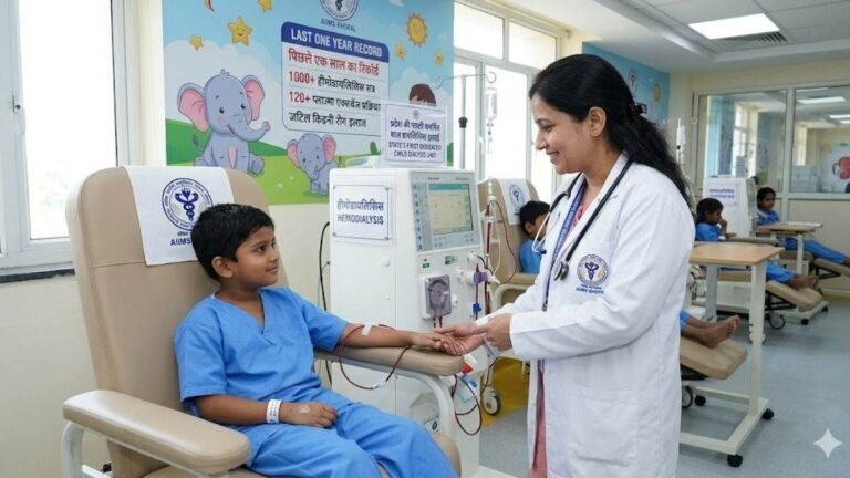 एम्स भोपाल में प्रदेश की पहली बाल डायलिसिस यूनिट शुरू, एक साल में हुए 1000 से ज्यादा हीमोडायलिसिस सत्र