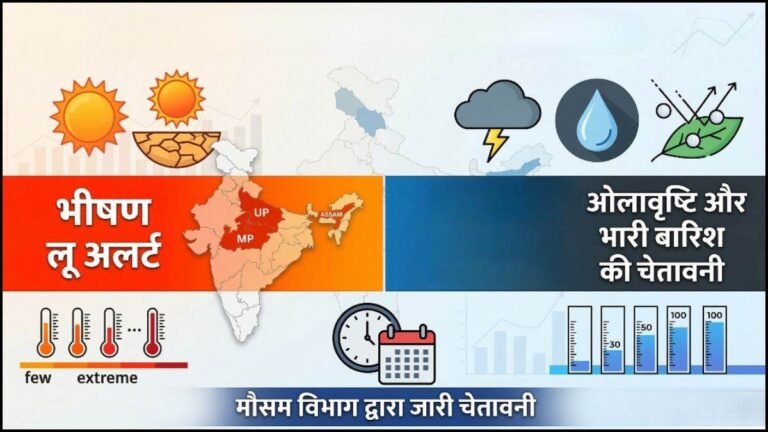 Weather Update: एमपी-यूपी समेत कई राज्यों में भीषण लू का अलर्ट, तो कहीं ओलावृष्टि और भारी बारिश की चेतावनी