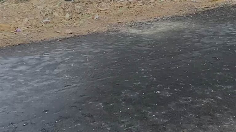 MP के सतना में बदला मौसम, चने से बड़े ओले गिरे, फसलों को नुकसान की आशंका