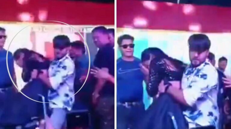 भोजपुरी सिंगर ने महिला डांसर को गोद में उठाकर भीड़ में फेंका, लाइव शो में बदसलूकी का वीडियो वायरल…. सोशल मीडिया पर वबाल