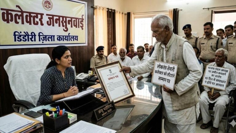 सिस्टम से हारे लोकतंत्र सेनानी! भाजपा नेता पर लगा जमीन हड़पने का आरोप, कलेक्टर को लौटाएंगे सम्मान पत्र