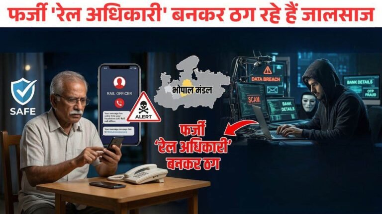 रेल पेंशनर्स सावधान! भोपाल मंडल ने जारी की साइबर सुरक्षा एडवाइजरी, फर्जी ‘रेल अधिकारी’ बनकर ठग रहे हैं जालसाज