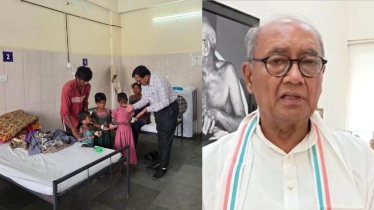 बैतूल में दूषित पानी पीने को मजबूर बच्चे, खुजली, सर्दी-खांसी और बुखार से पीड़ित; दिग्विजय सिंह ने जताई चिंता