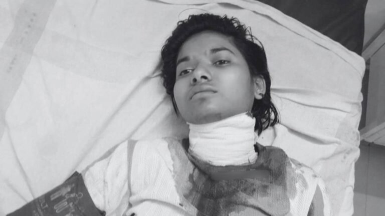 भिंड में घर के कमरे में लहूलुहान मिली युवती, गले पर 4 सेमी गहरा कट