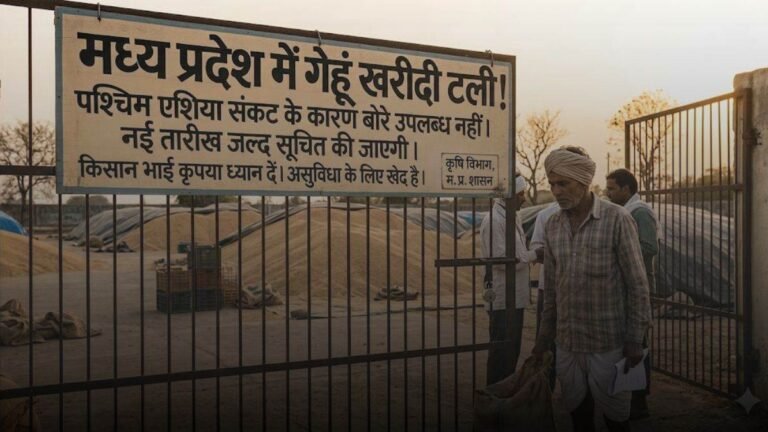 MP में टली गेहूं की खरीदी… पश्चिम एशिया संकट के कारण बोरों का टोटा, अब 10 अप्रैल से शुरू होगा उपार्जन